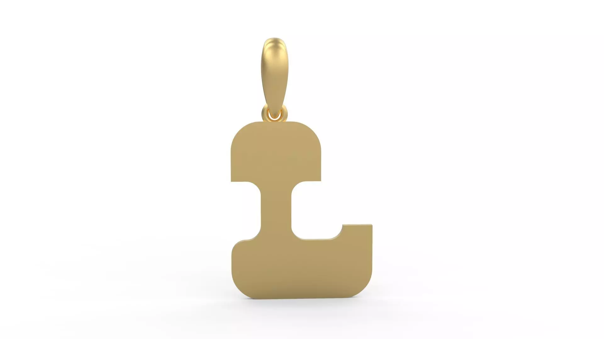 Initial Letters Pendant Discomobile 1972 L 3D print model