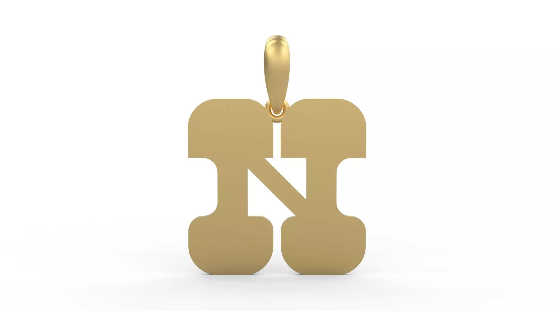 Initial Letters Pendant Discomobile 1972 N 3D print model