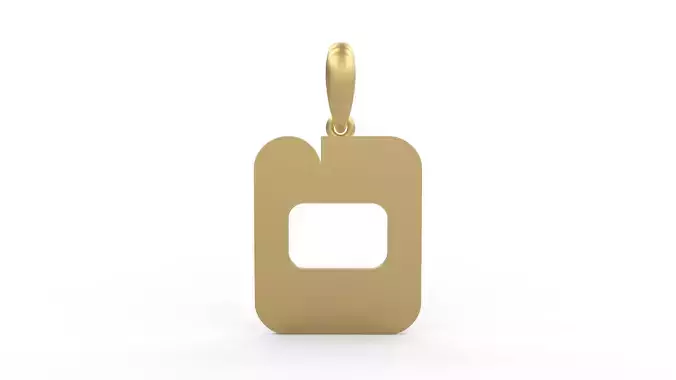 Initial Letters Pendant Discomobile 1972 O