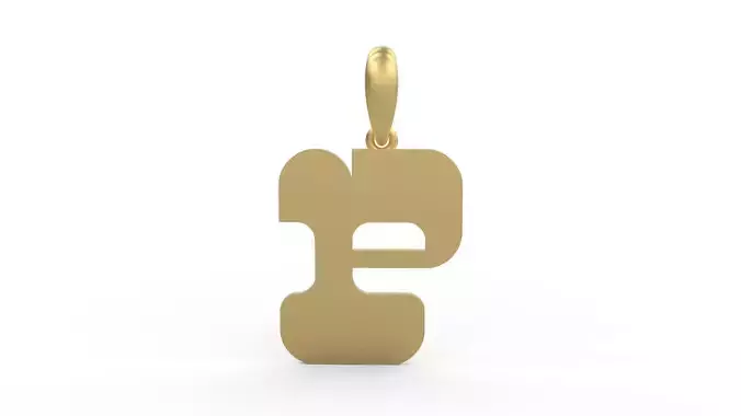 Initial Letters Pendant Discomobile 1972 P