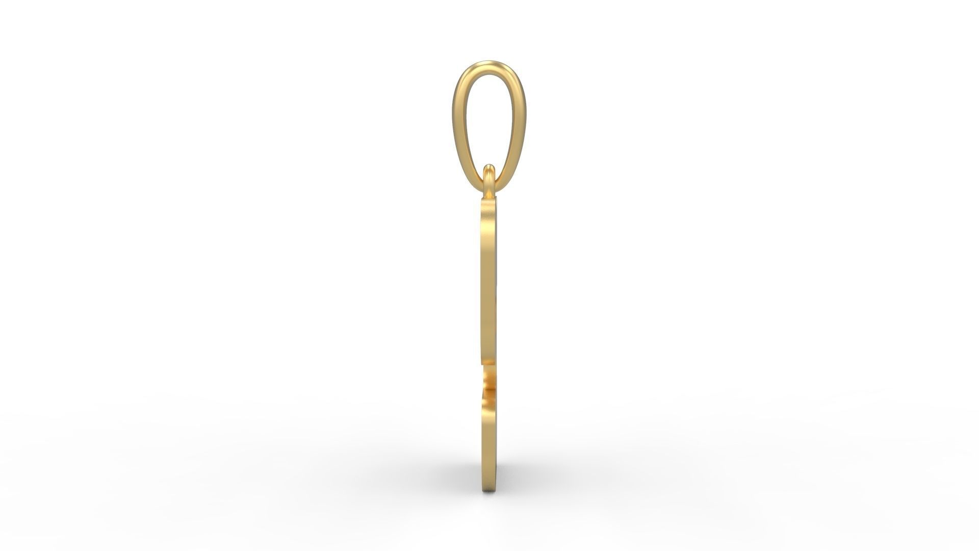 Initial Letters Pendant Discomobile 1972 P 3D print model_2