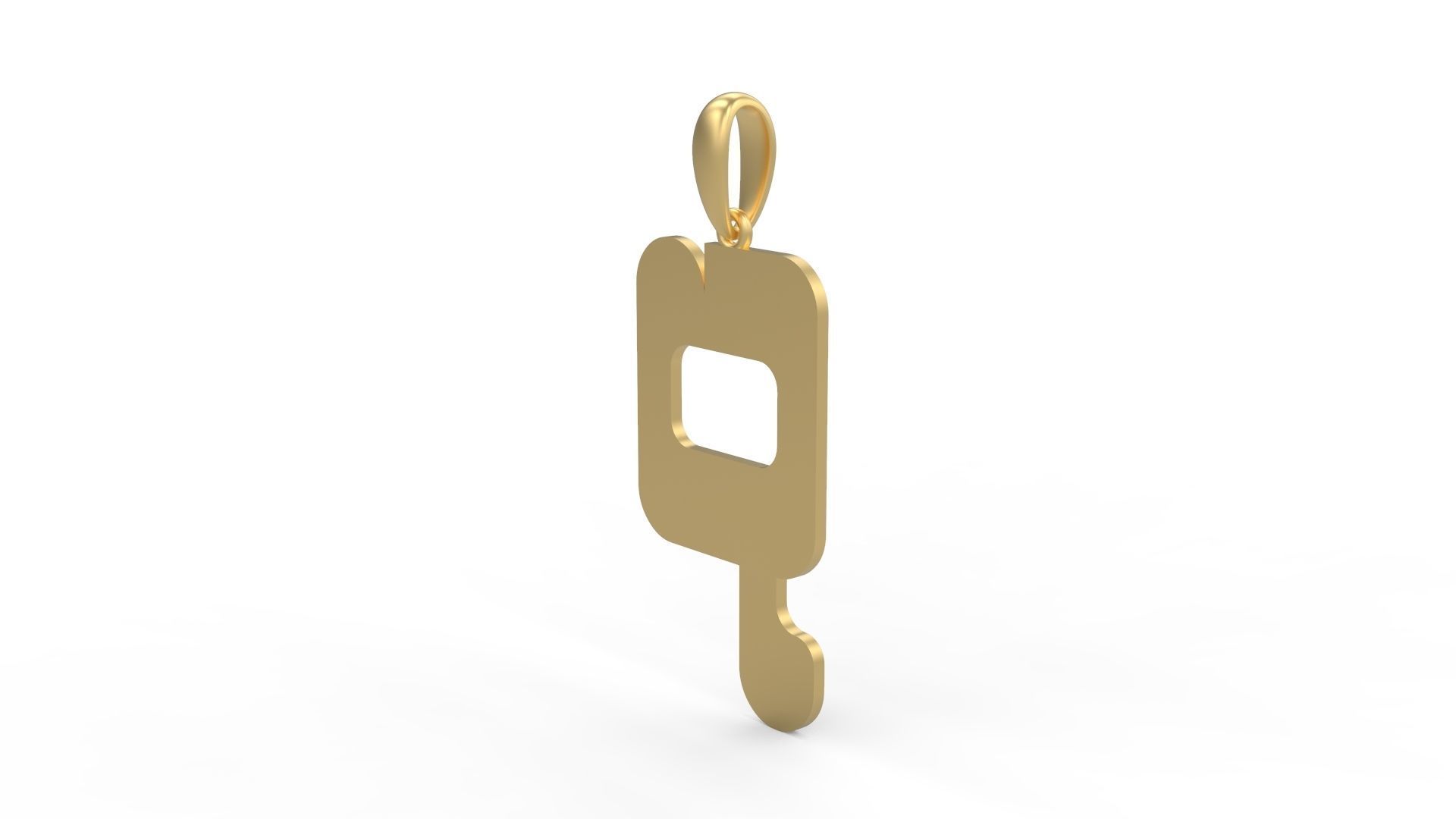 Initial Letters Pendant Discomobile 1972 Q 3D print model_1
