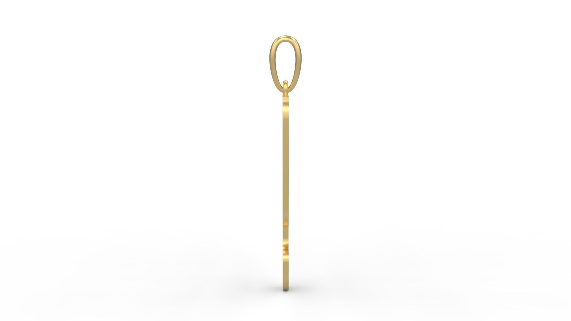 Initial Letters Pendant Discomobile 1972 Q 3D print model_2