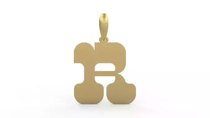 Initial Letters Pendant Discomobile 1972 R