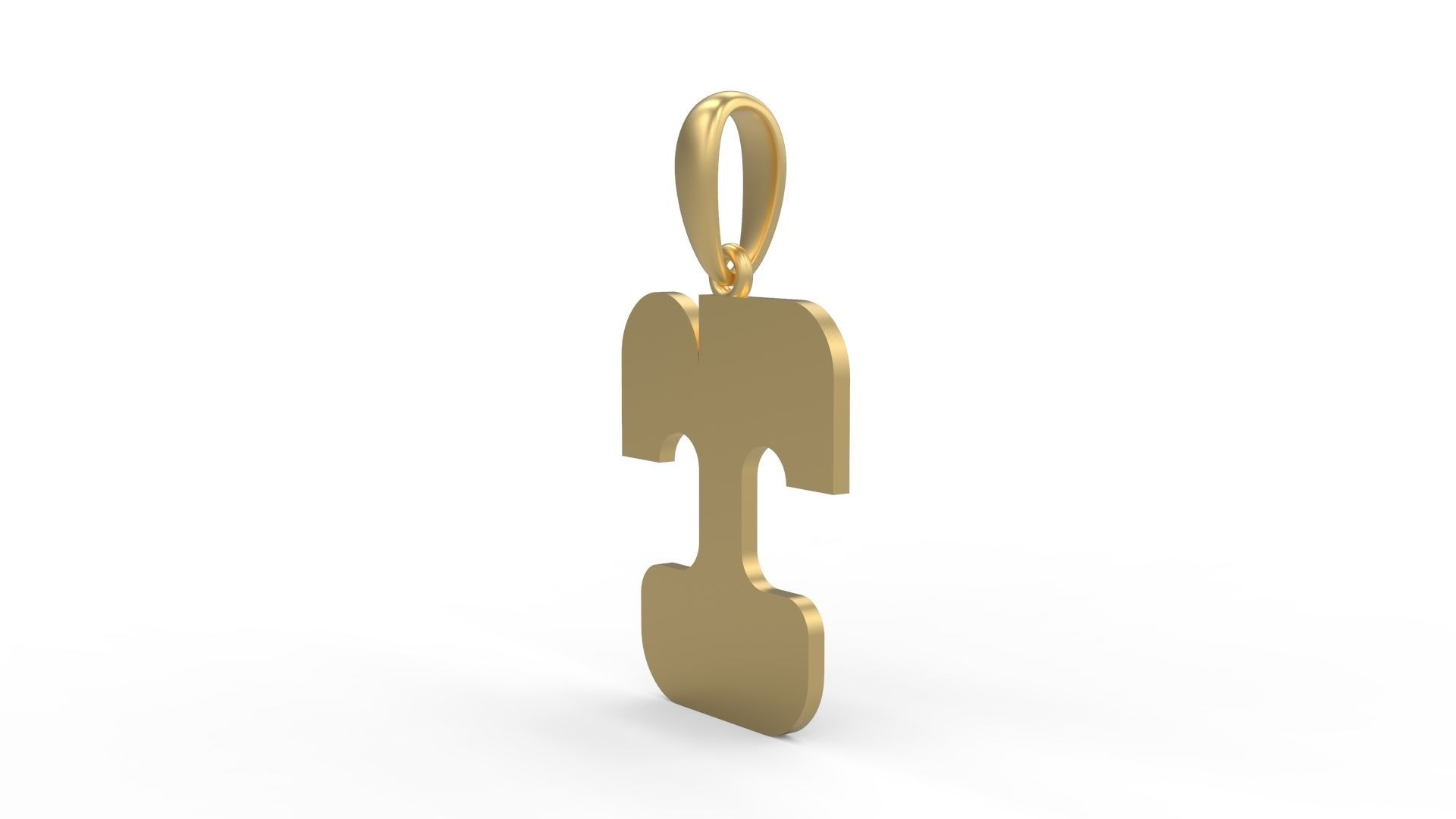 Initial Letters Pendant Discomobile 1972 T 3D print model_1