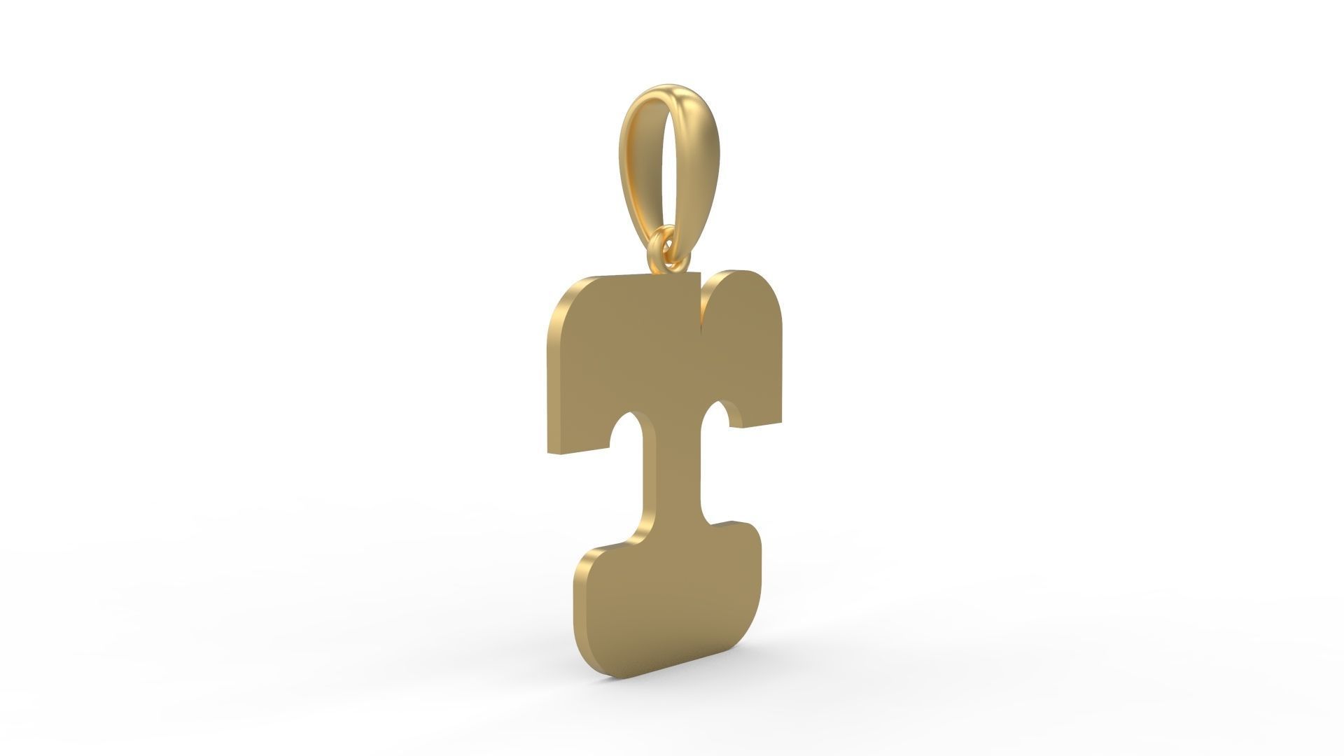 Initial Letters Pendant Discomobile 1972 T 3D print model_3