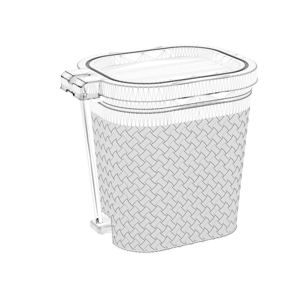 Hard Plastic Bin 3D model_5