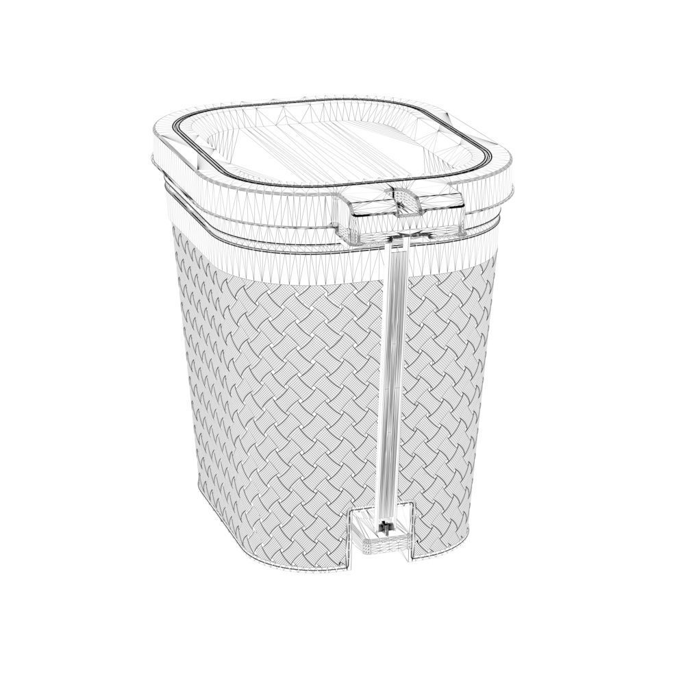 Hard Plastic Bin 3D model_7