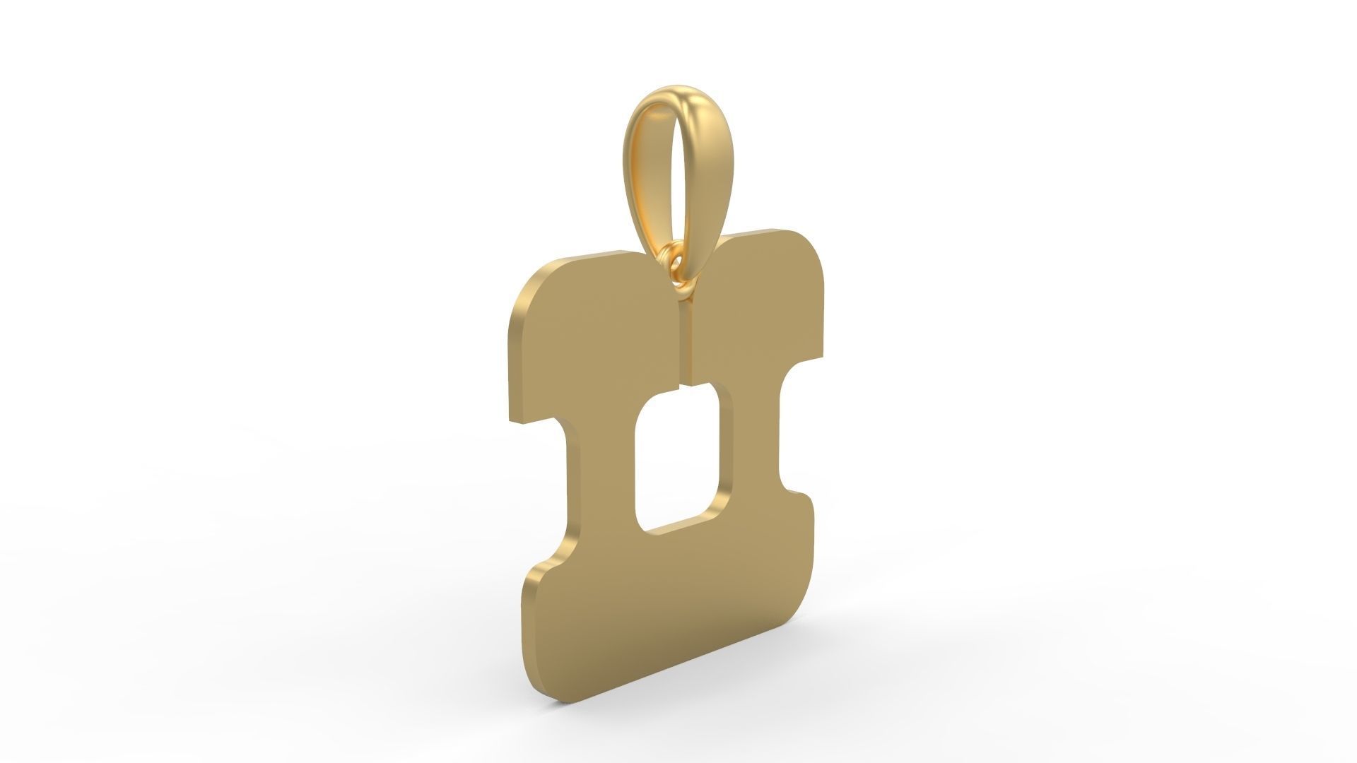 Initial Letters Pendant Discomobile 1972 U 3D print model_3