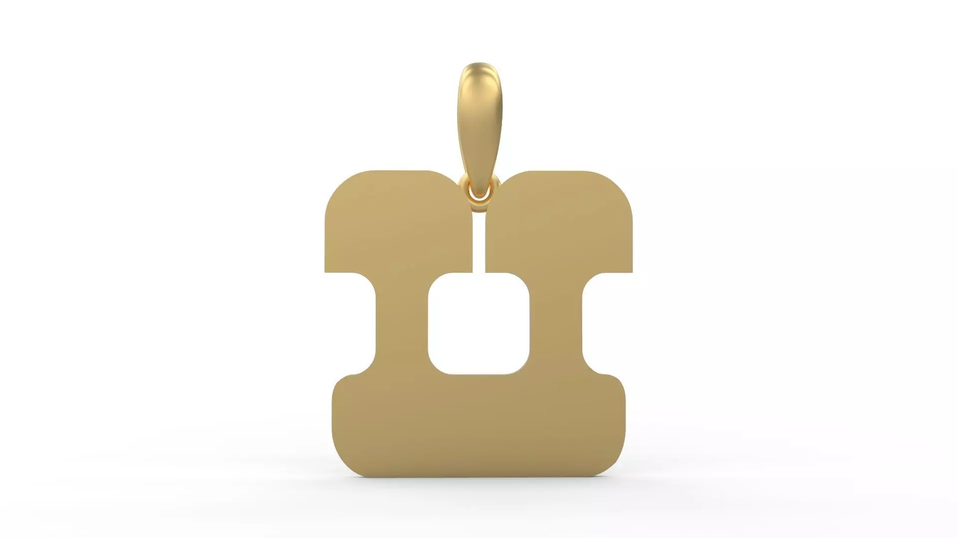 Initial Letters Pendant Discomobile 1972 U 3D print model_0