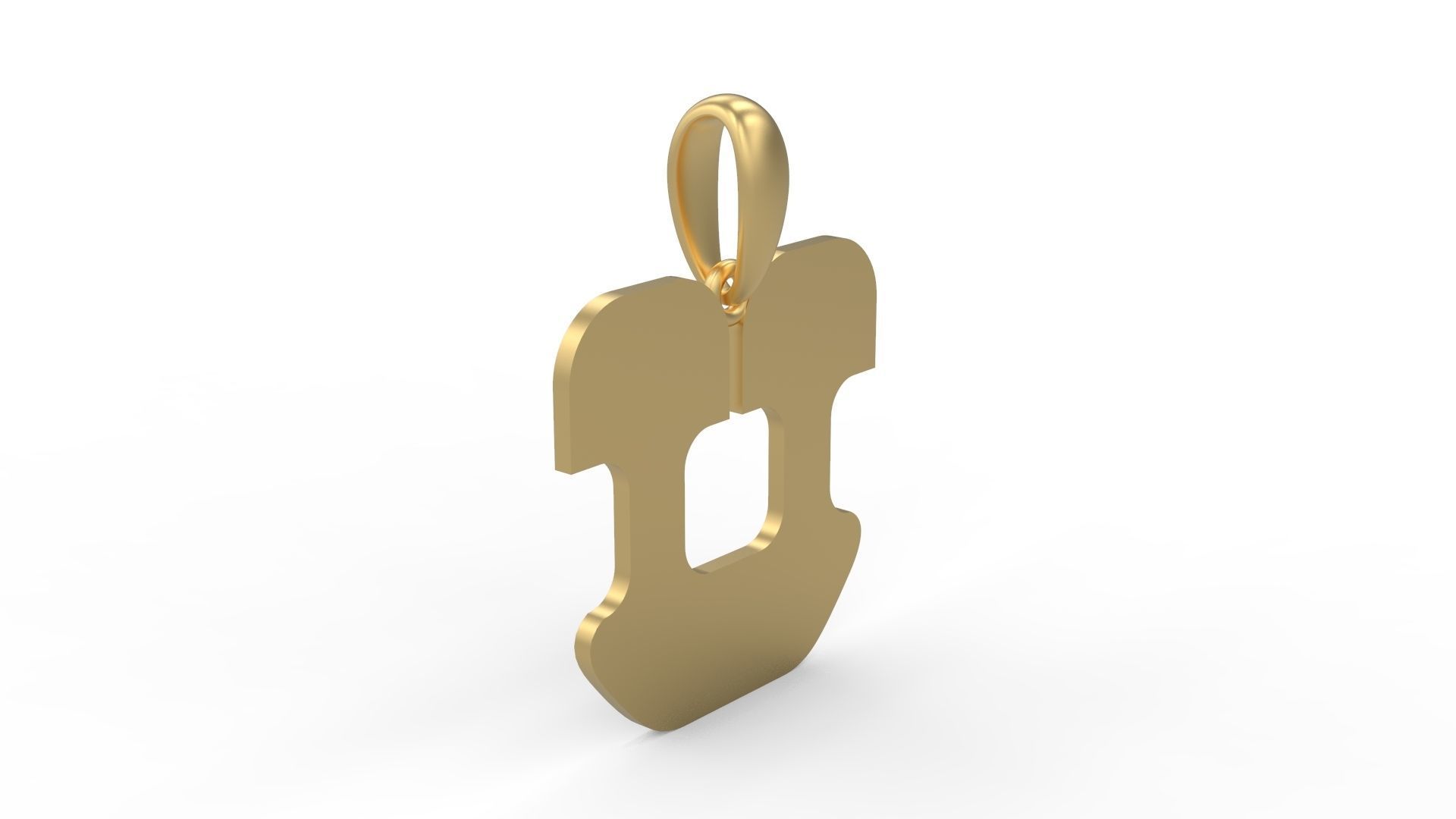 Initial Letters Pendant Discomobile 1972 V 3D print model_3