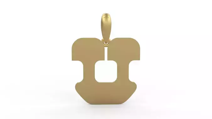 Initial Letters Pendant Discomobile 1972 V