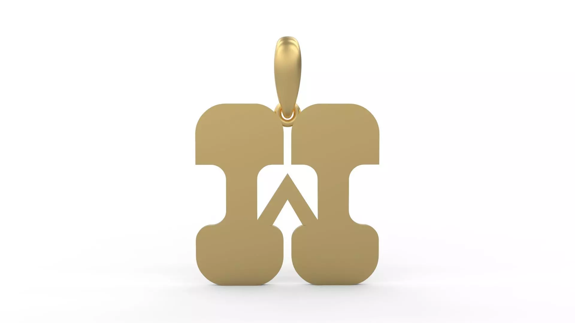 Initial Letters Pendant Discomobile 1972 W 3D print model