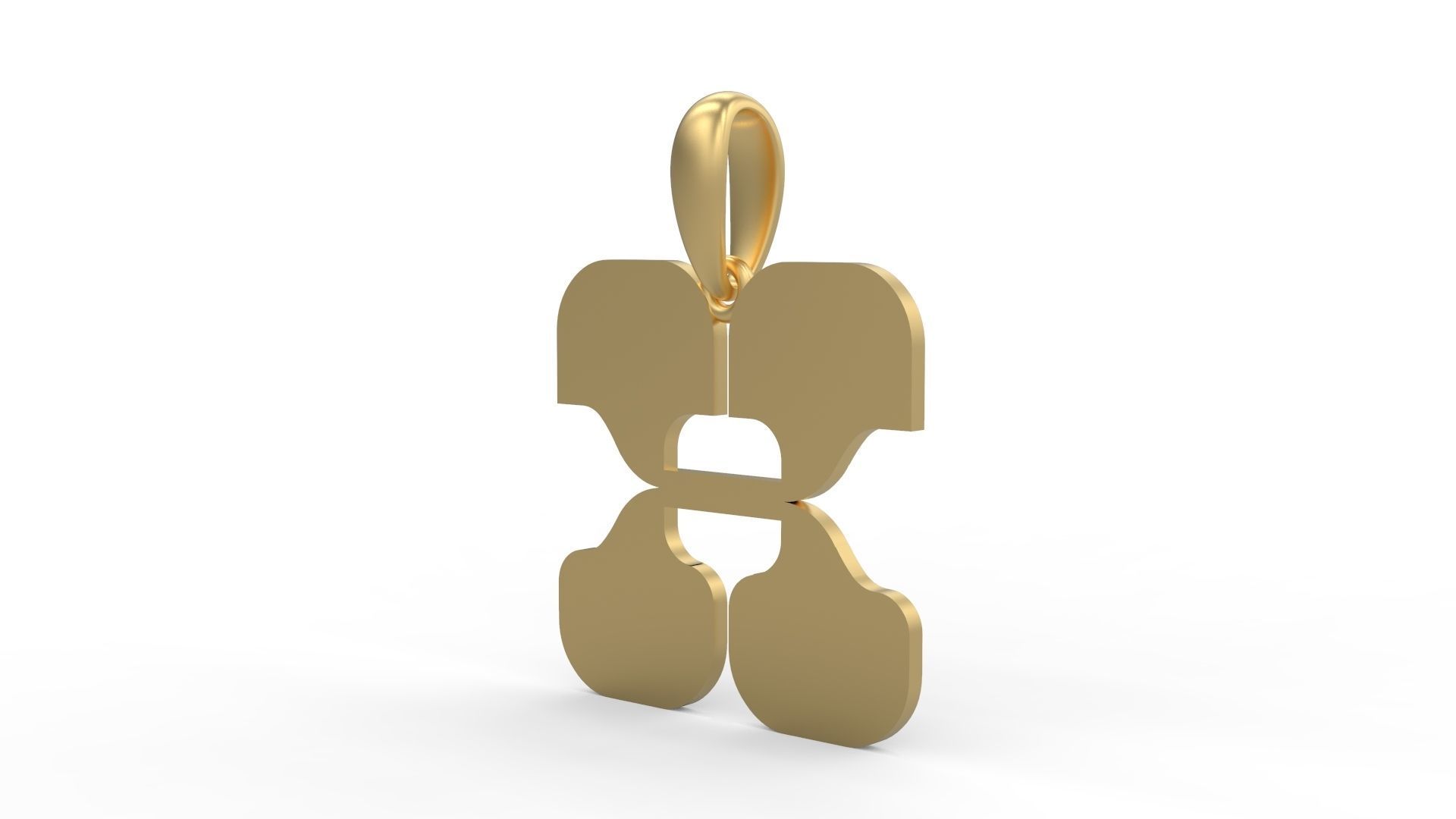 Initial Letters Pendant Discomobile 1972 X 3D print model_1