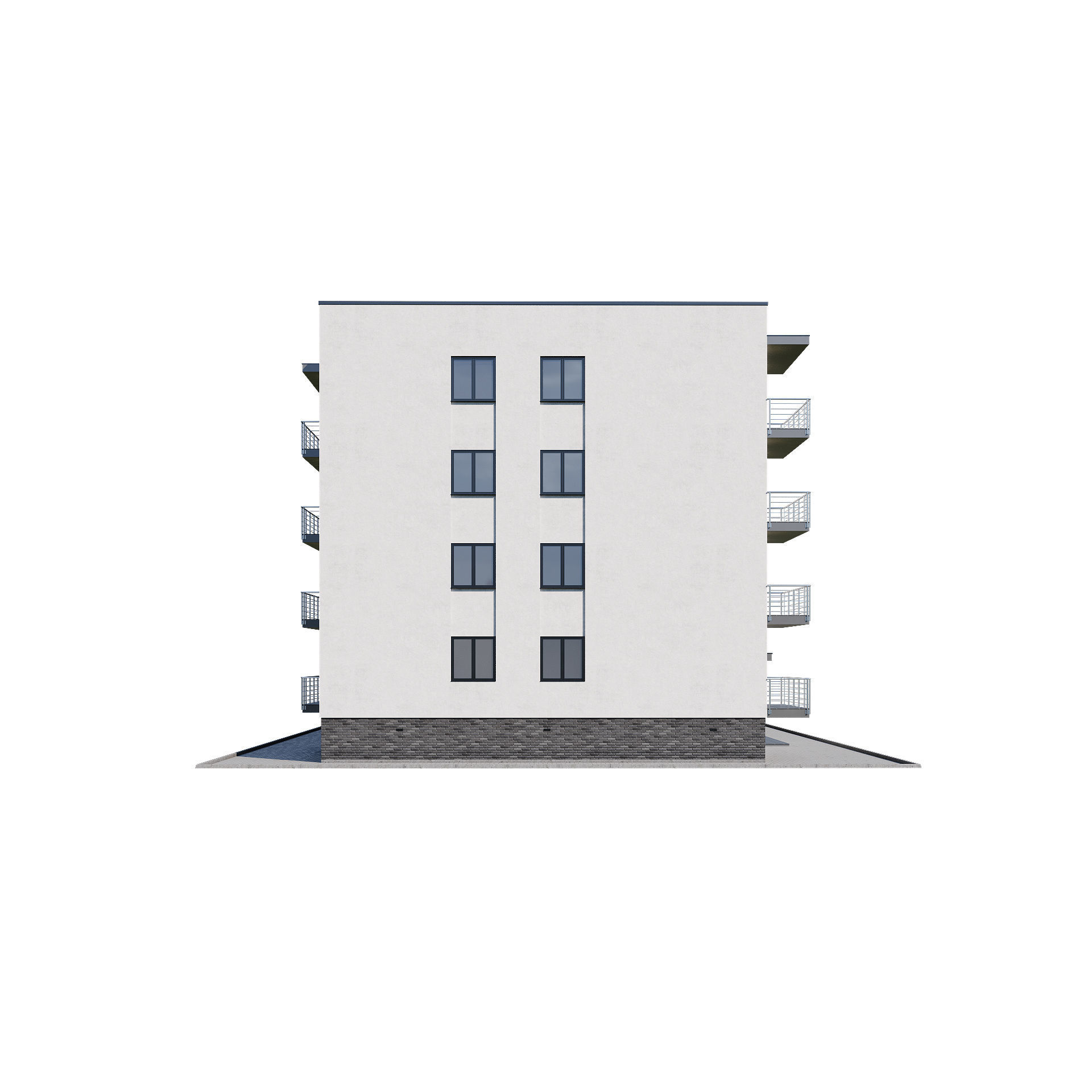 Apartment house 1 3D model_8