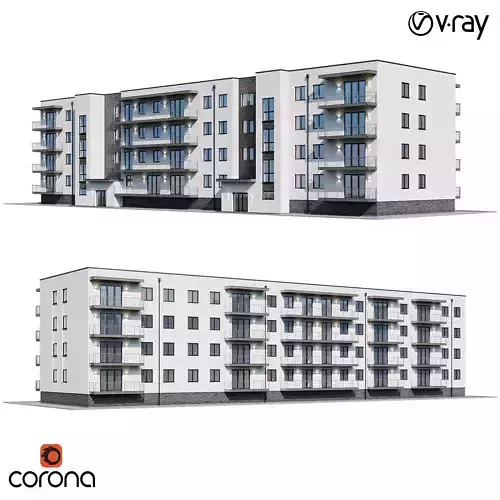 Apartment house 1 3D model