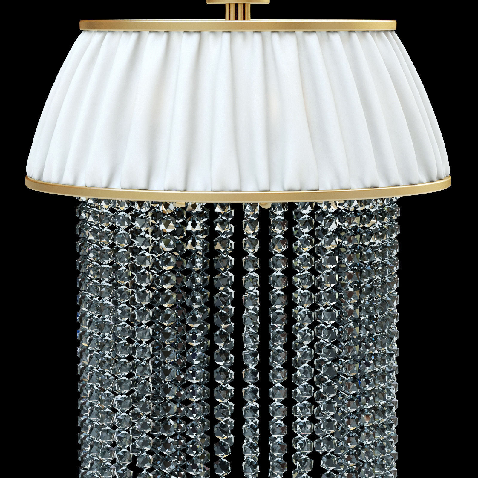 glass classic chandelier 3D model_3