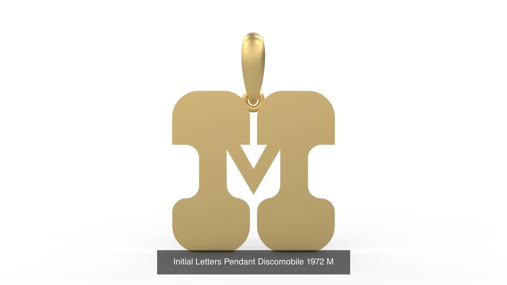 Initial Letters Pendant Alphabets Discomobile 1972 3D Model Collection_15