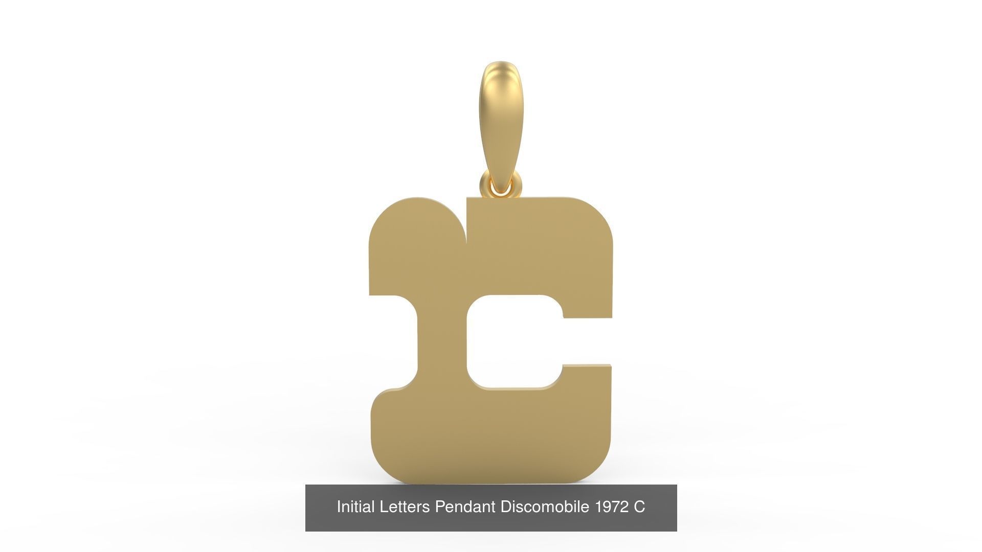 Initial Letters Pendant Alphabets Discomobile 1972 3D Model Collection_5