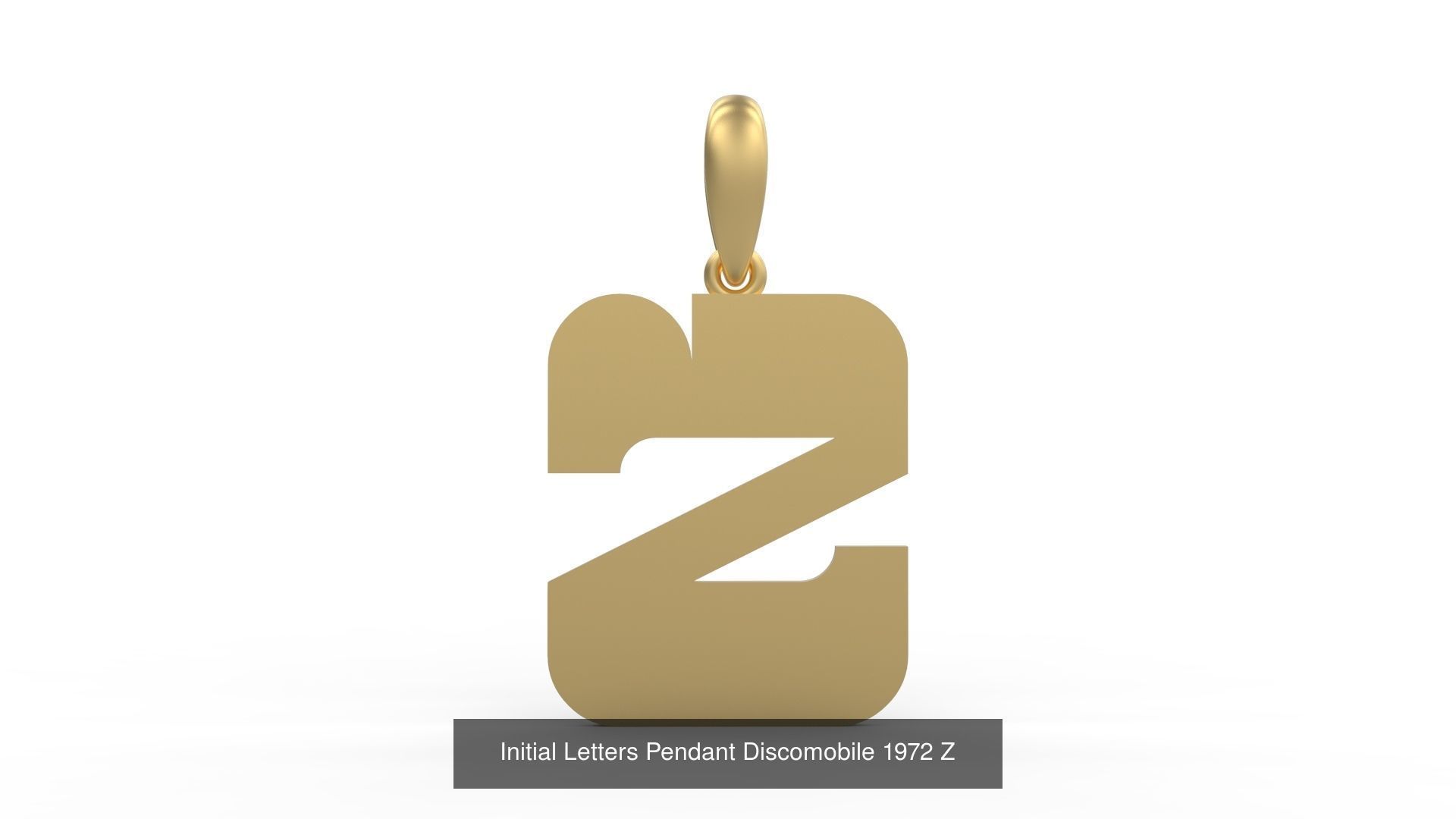 Initial Letters Pendant Alphabets Discomobile 1972 3D Model Collection_28