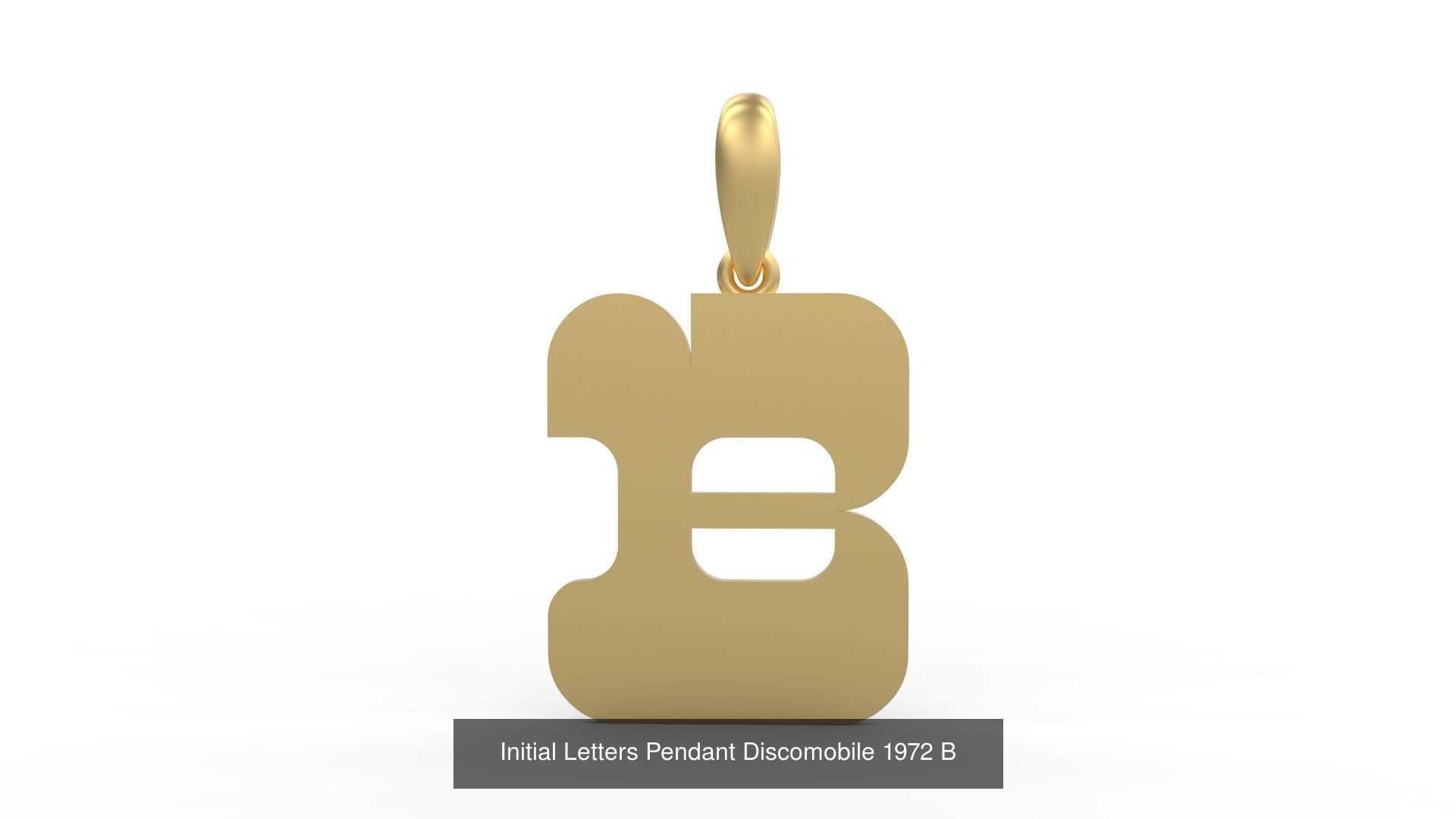 Initial Letters Pendant Alphabets Discomobile 1972 3D Model Collection_4