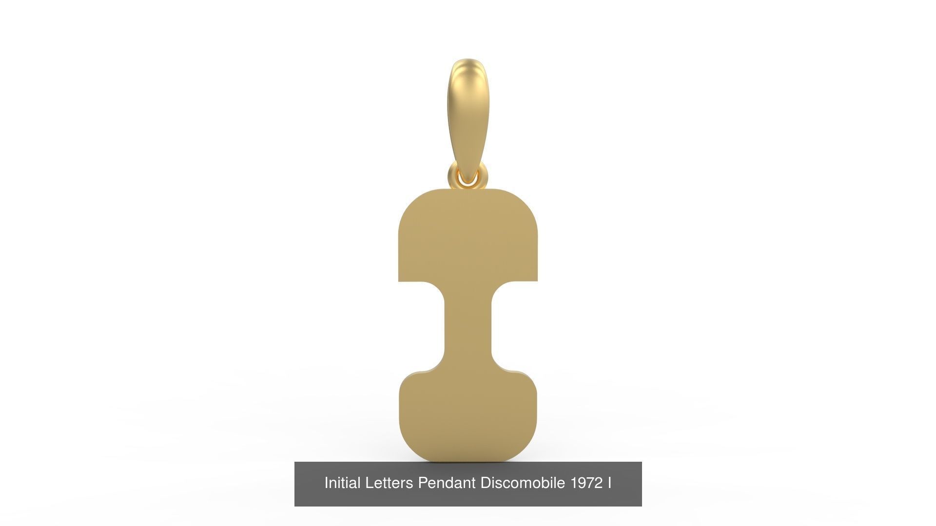 Initial Letters Pendant Alphabets Discomobile 1972 3D Model Collection_11