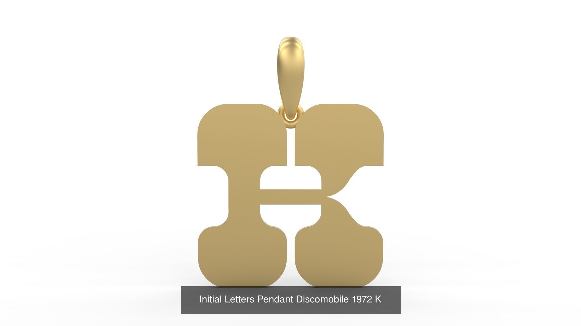Initial Letters Pendant Alphabets Discomobile 1972 3D Model Collection_13