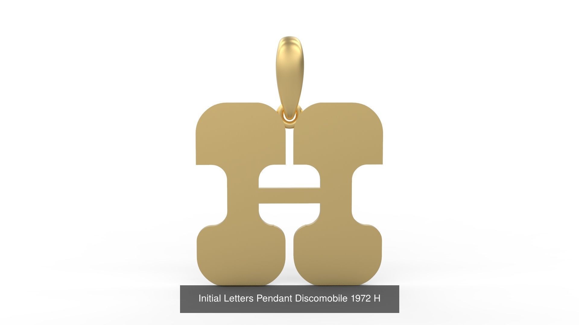 Initial Letters Pendant Alphabets Discomobile 1972 3D Model Collection_10