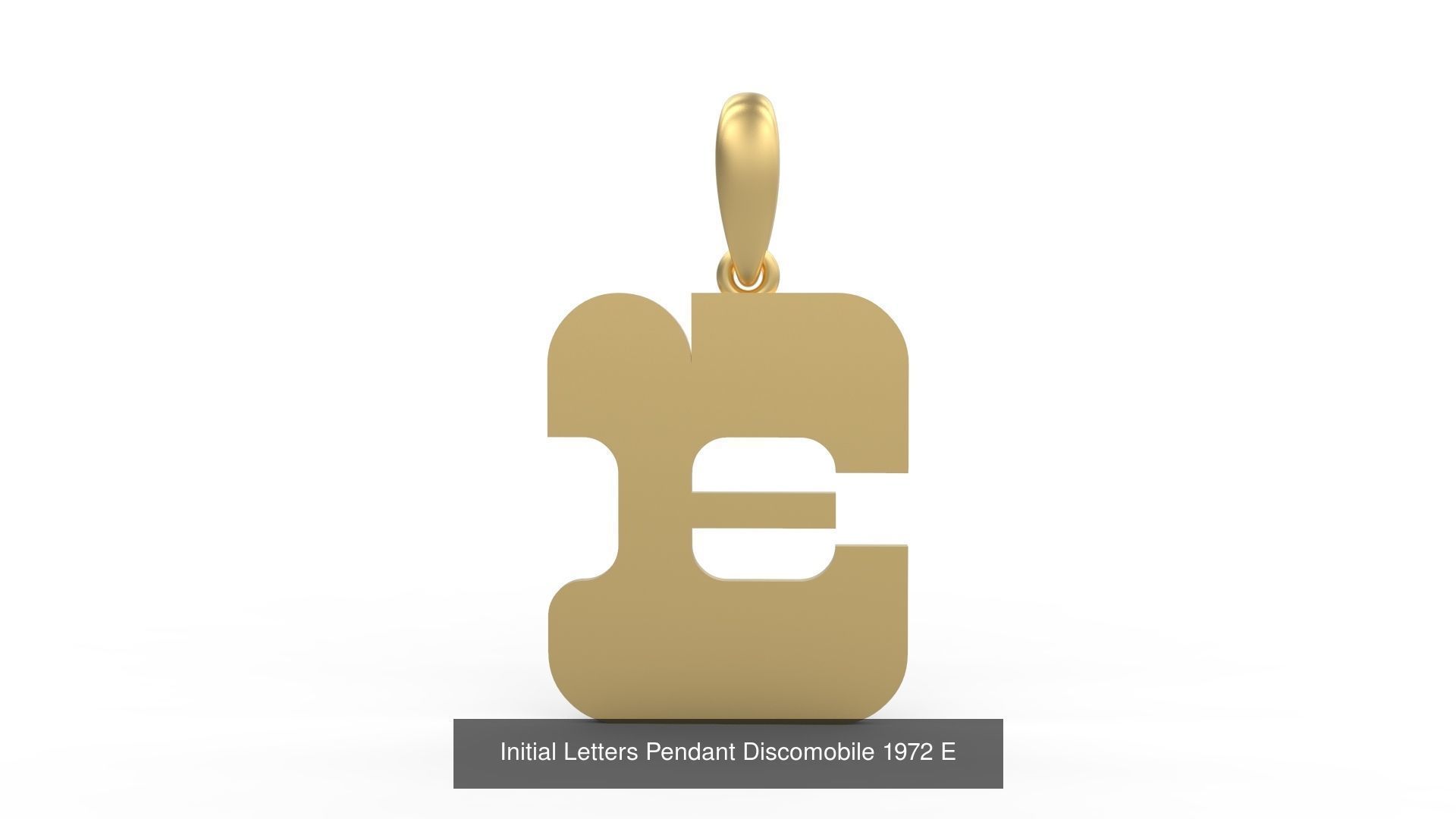 Initial Letters Pendant Alphabets Discomobile 1972 3D Model Collection_7