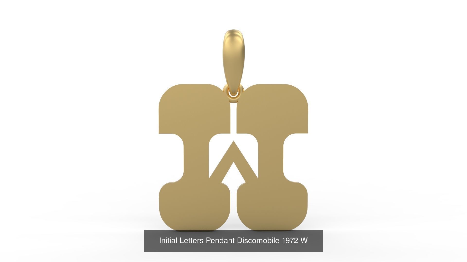 Initial Letters Pendant Alphabets Discomobile 1972 3D Model Collection_25