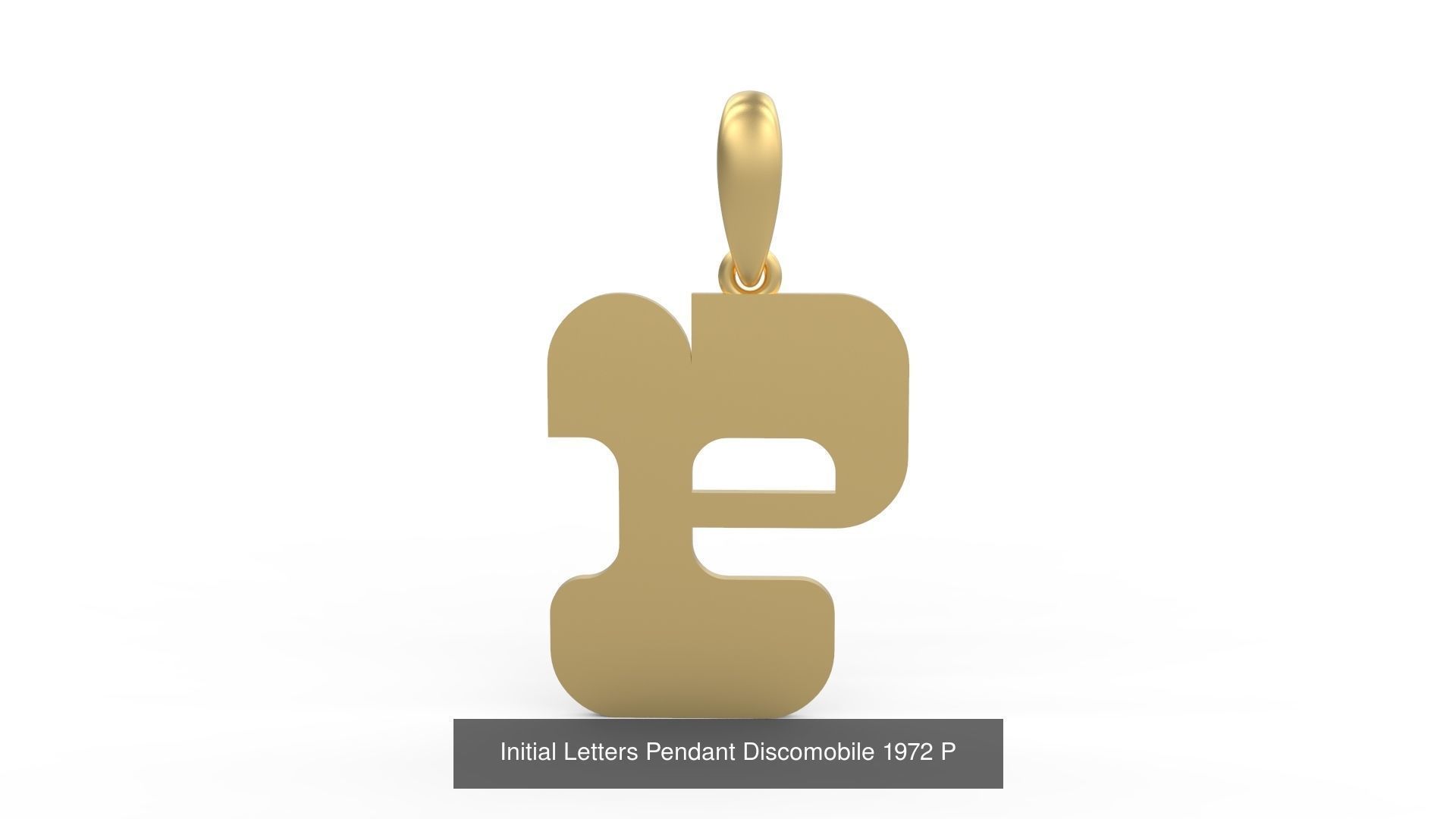 Initial Letters Pendant Alphabets Discomobile 1972 3D Model Collection_18