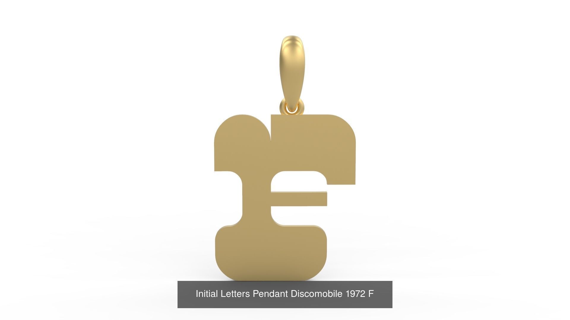 Initial Letters Pendant Alphabets Discomobile 1972 3D Model Collection_8