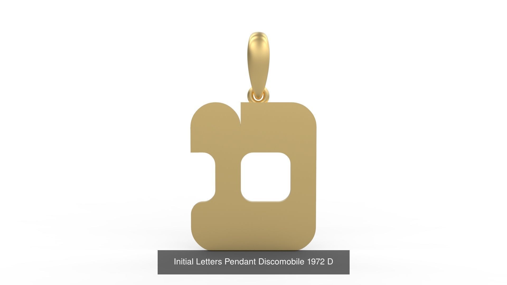 Initial Letters Pendant Alphabets Discomobile 1972 3D Model Collection_6