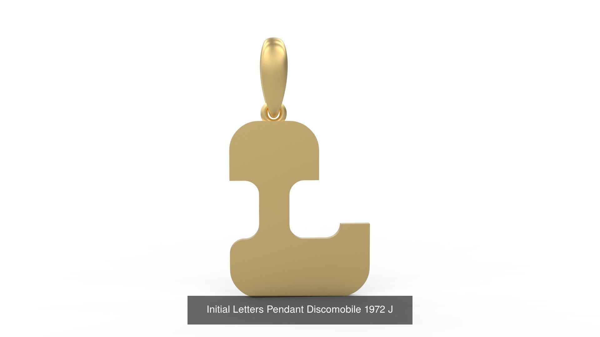 Initial Letters Pendant Alphabets Discomobile 1972 3D Model Collection_12