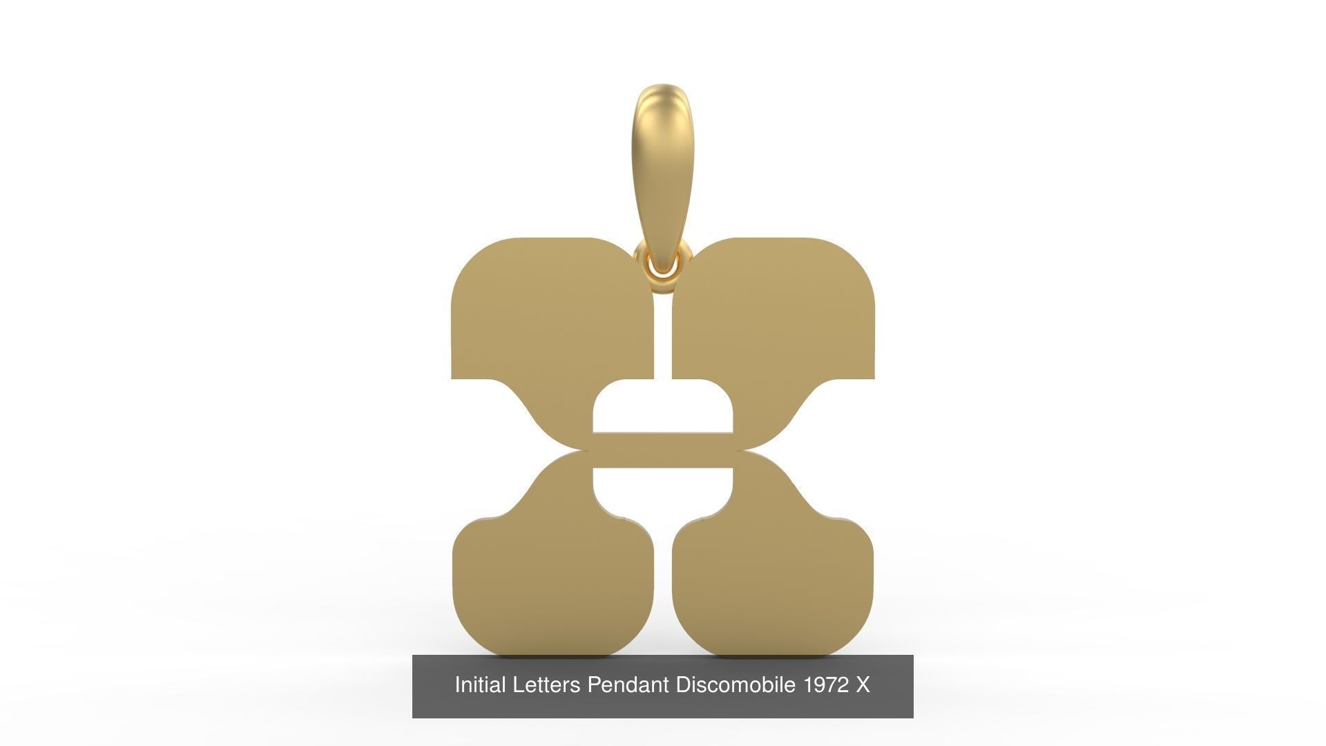 Initial Letters Pendant Alphabets Discomobile 1972 3D Model Collection_26