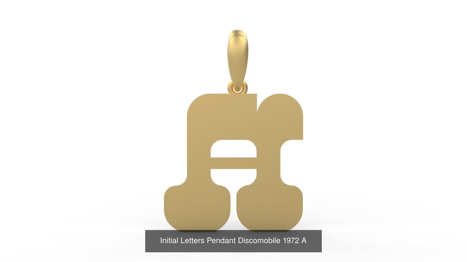 Initial Letters Pendant Alphabets Discomobile 1972 3D Model Collection_3