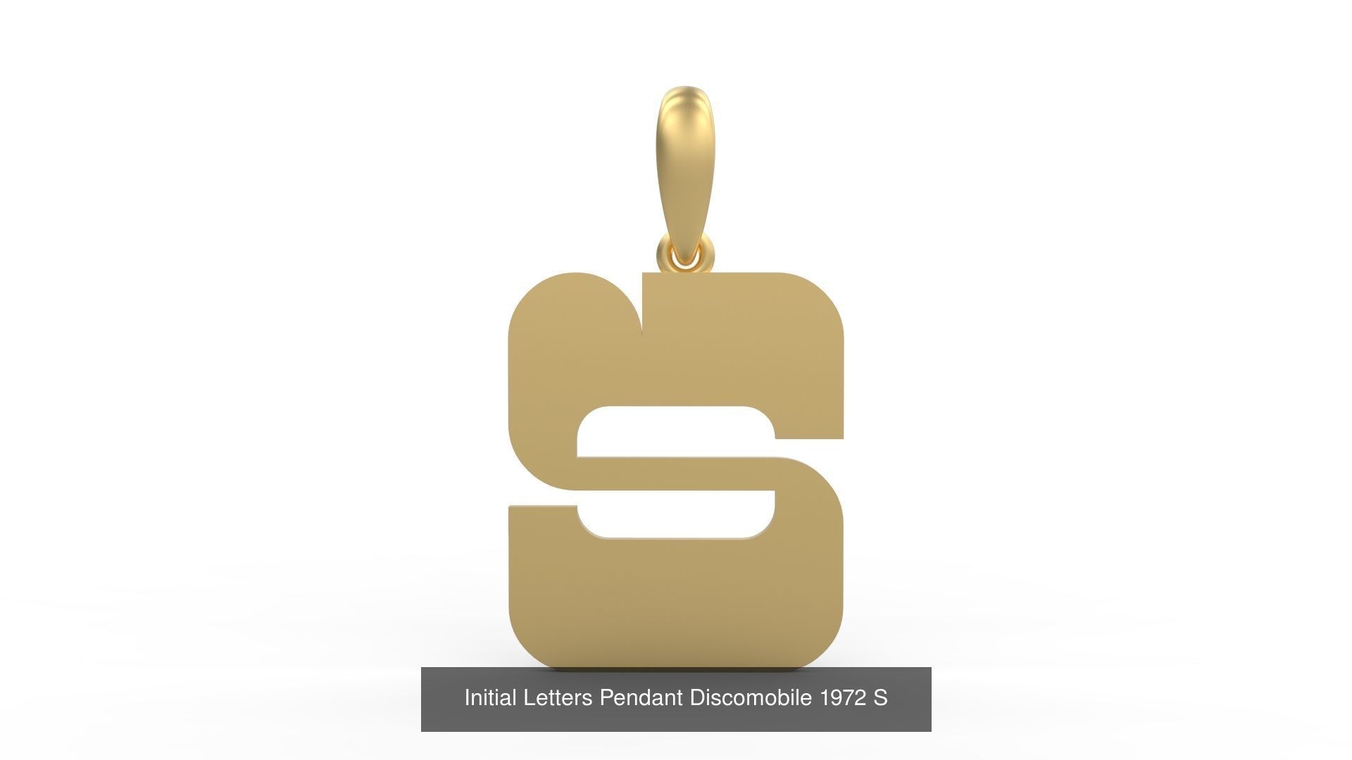 Initial Letters Pendant Alphabets Discomobile 1972 3D Model Collection_21