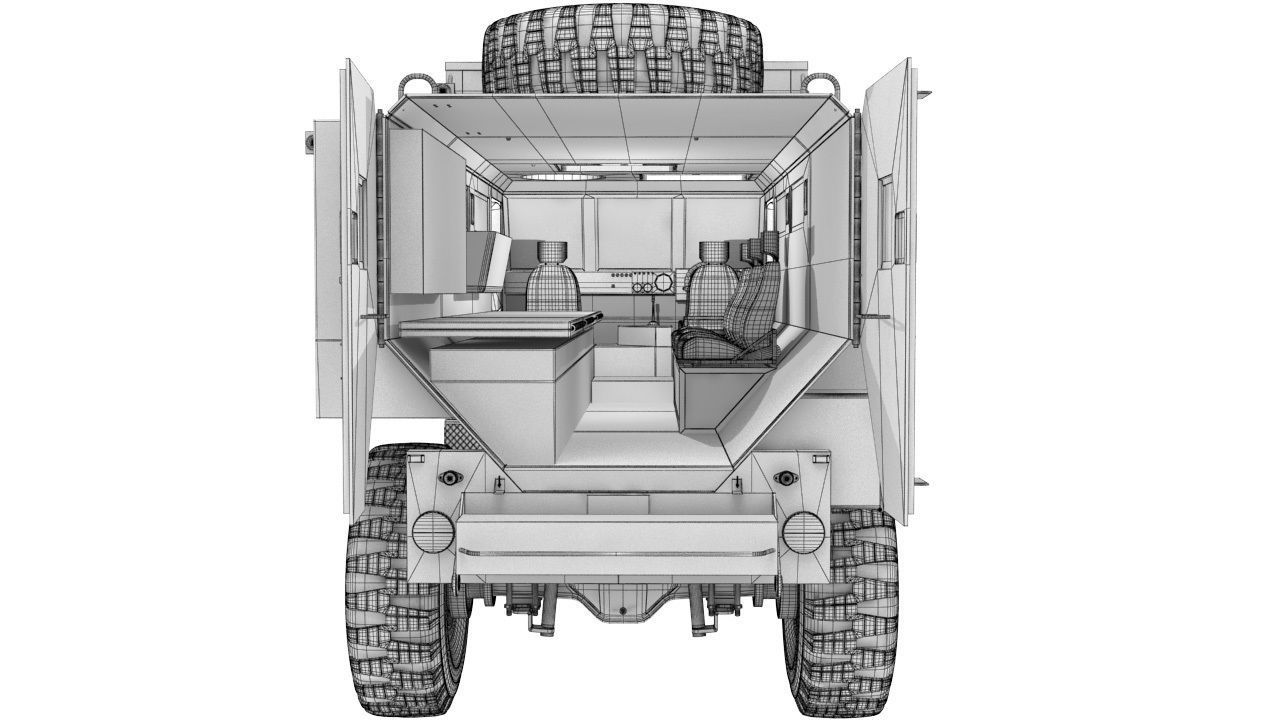 Rinkhals military vehicle 3D model_5