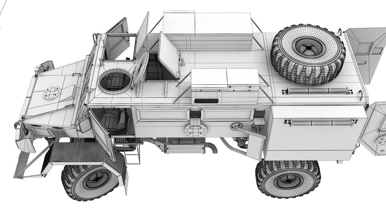 Rinkhals military vehicle 3D model_11