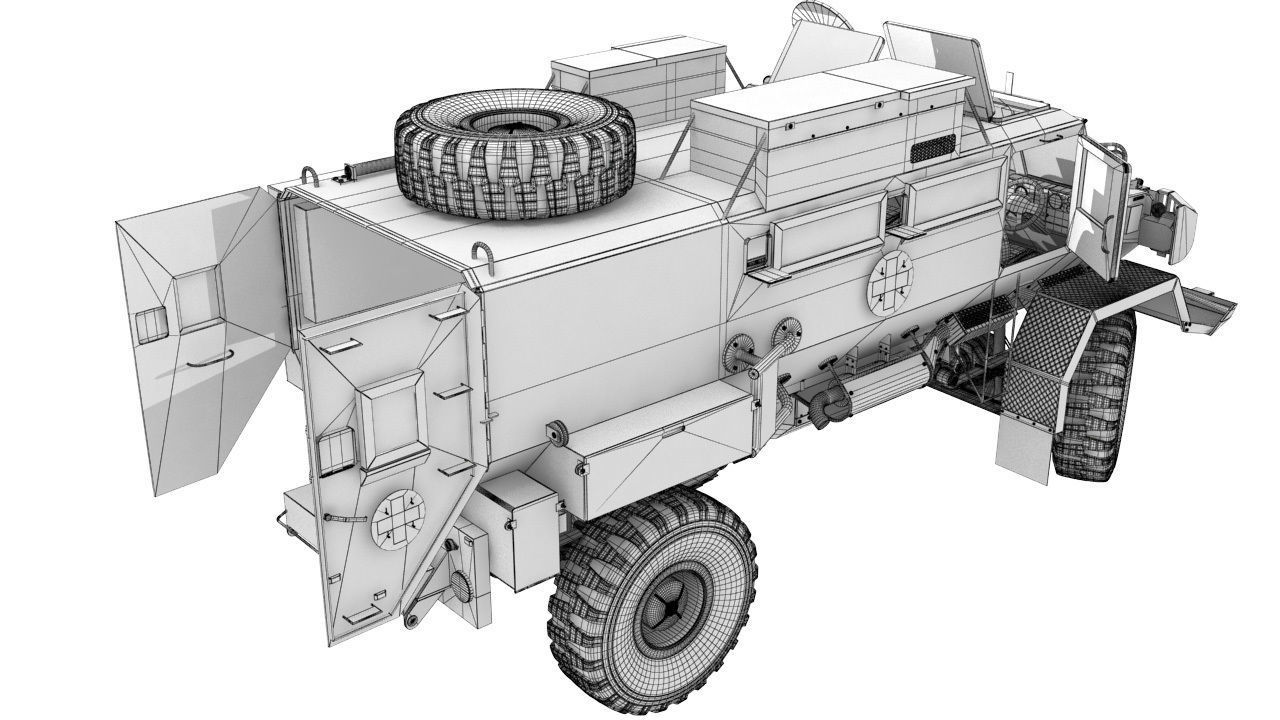 Rinkhals military vehicle 3D model_10