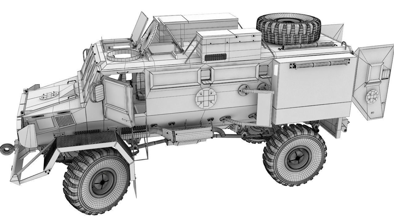 Rinkhals military vehicle 3D model_8