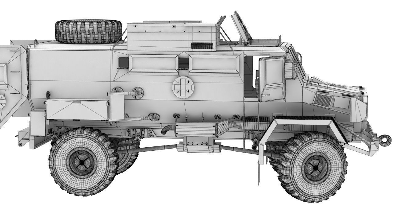 Rinkhals military vehicle 3D model_3