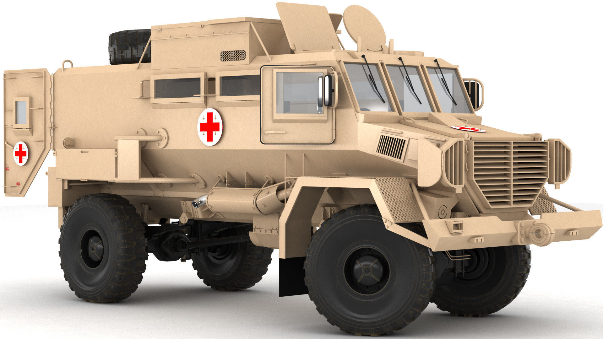 Rinkhals military vehicle 3D model_1