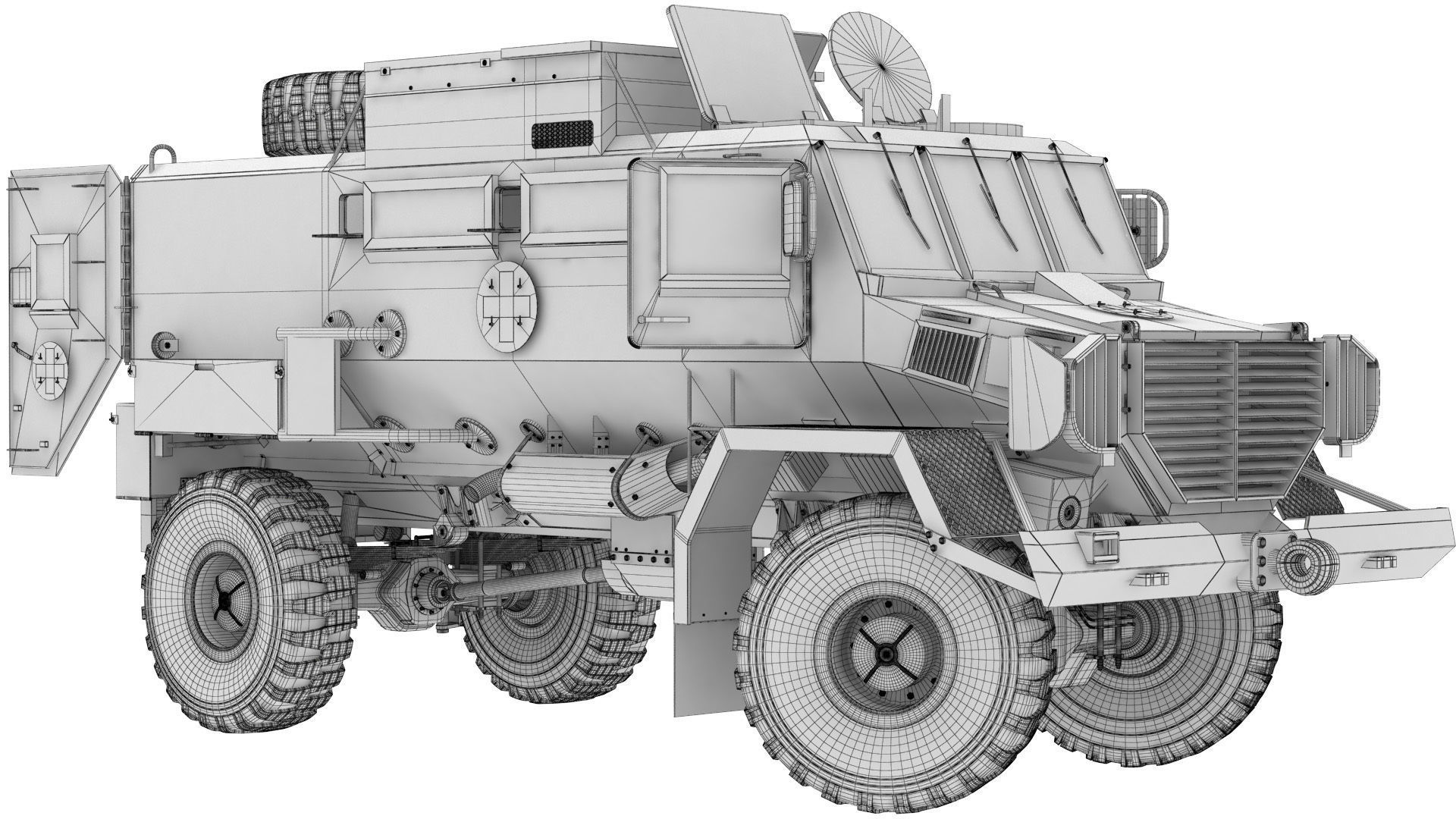 Rinkhals military vehicle 3D model_12