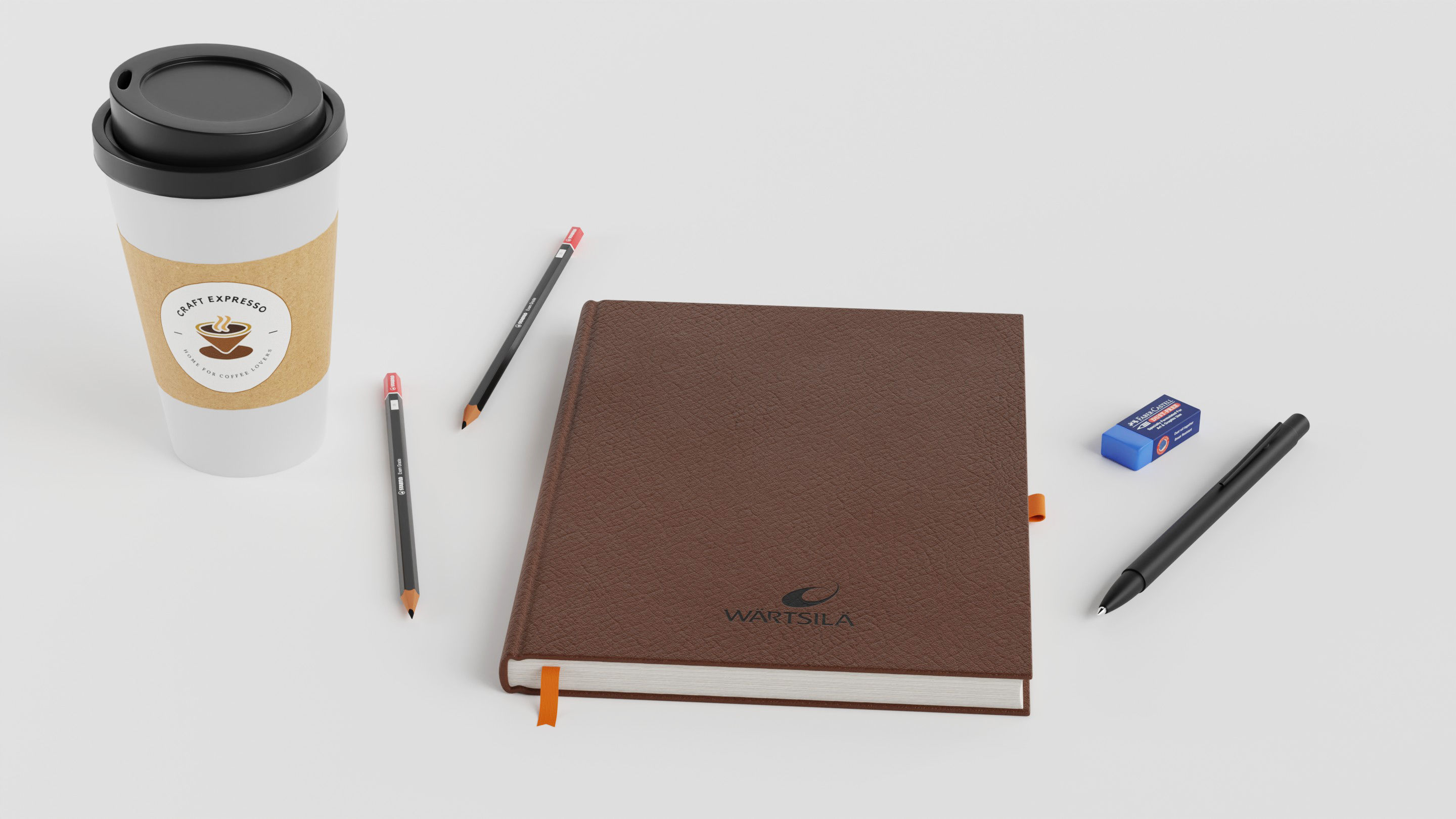 Workplace Accessories 01 3D model_4