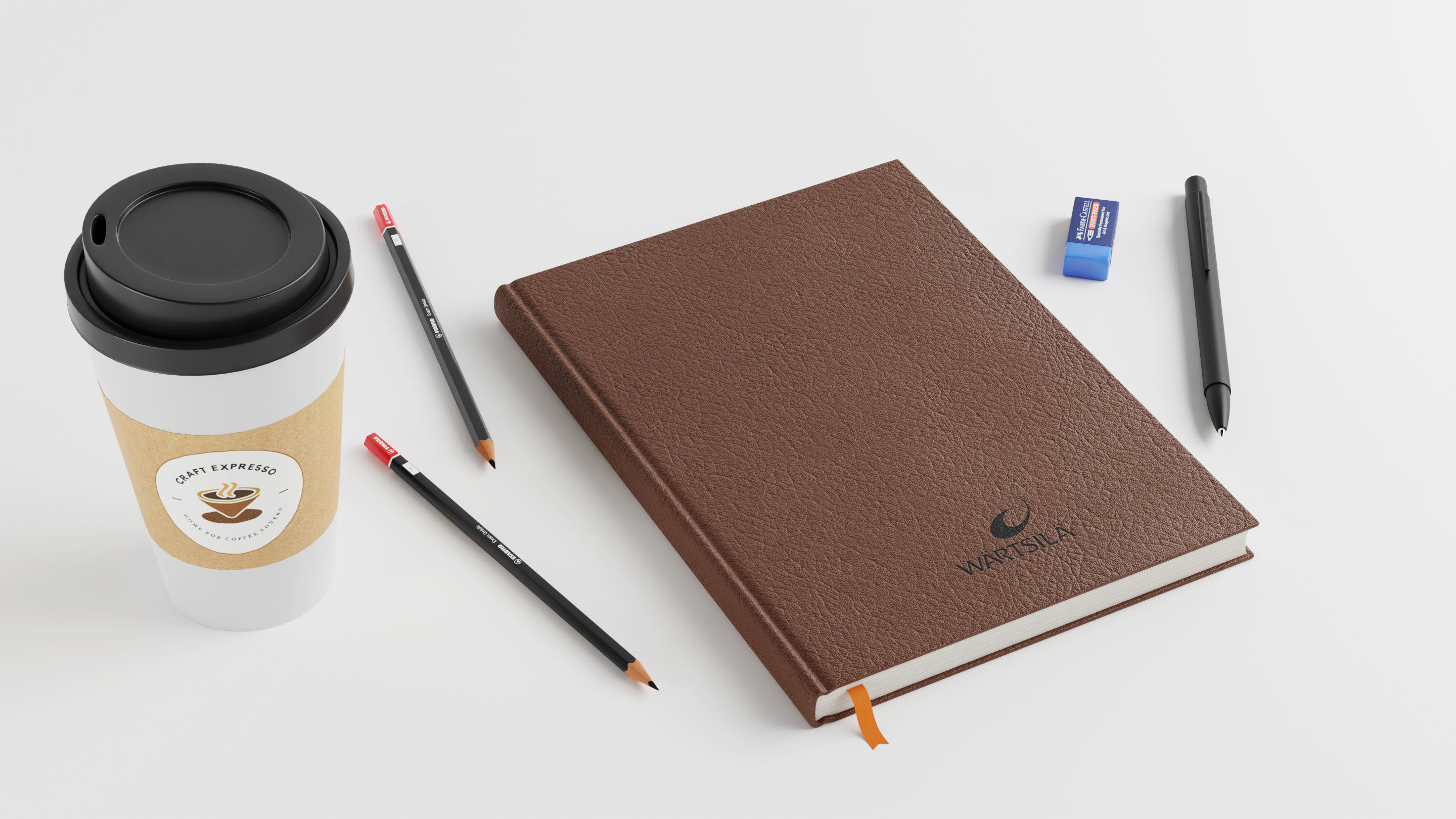 Workplace Accessories 01 3D model_3