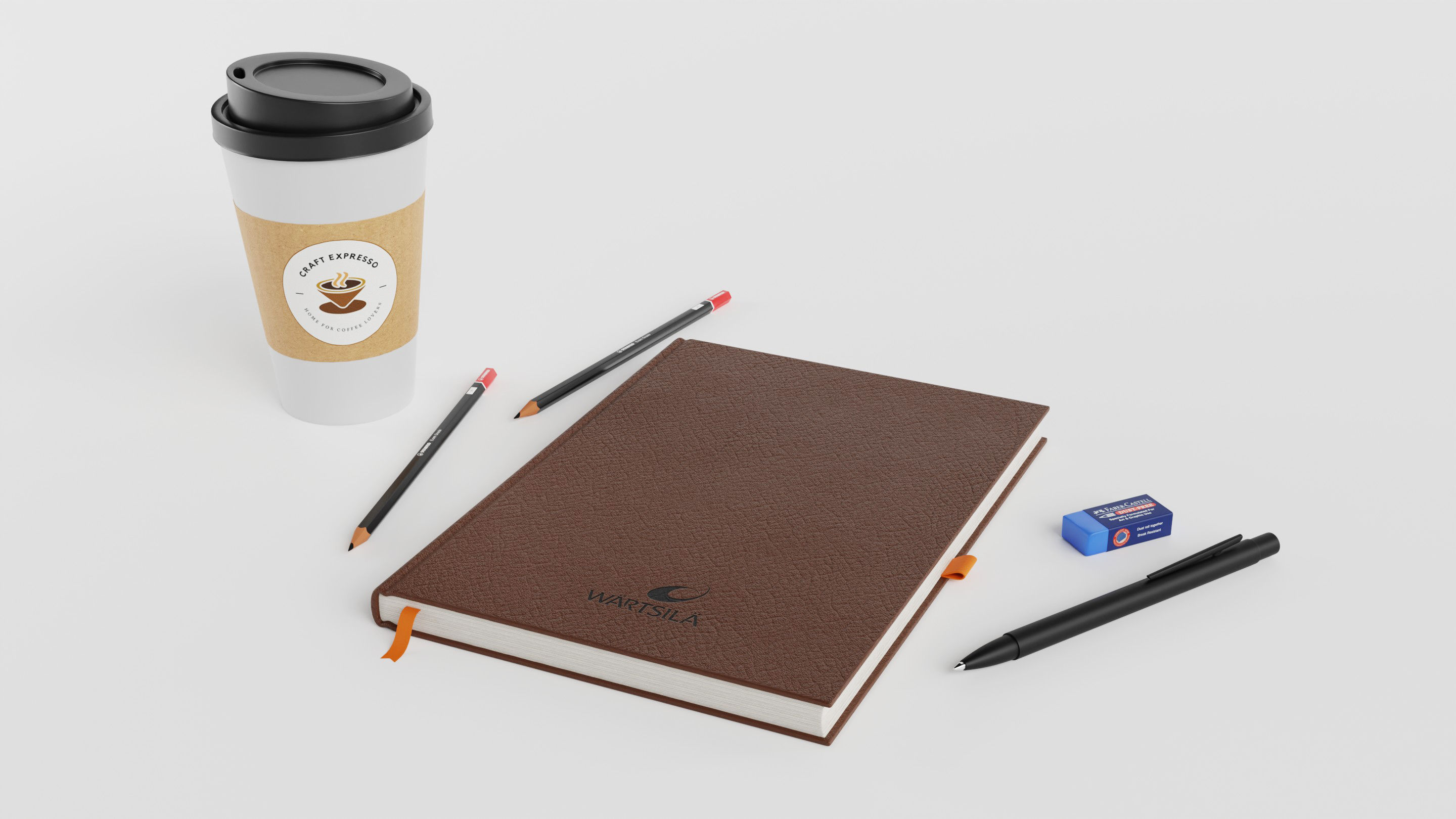 Workplace Accessories 01 3D model_1