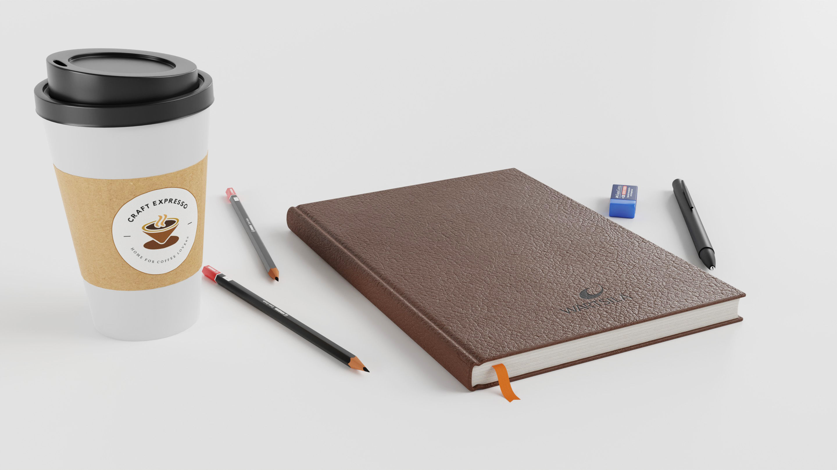 Workplace Accessories 01 3D model_2