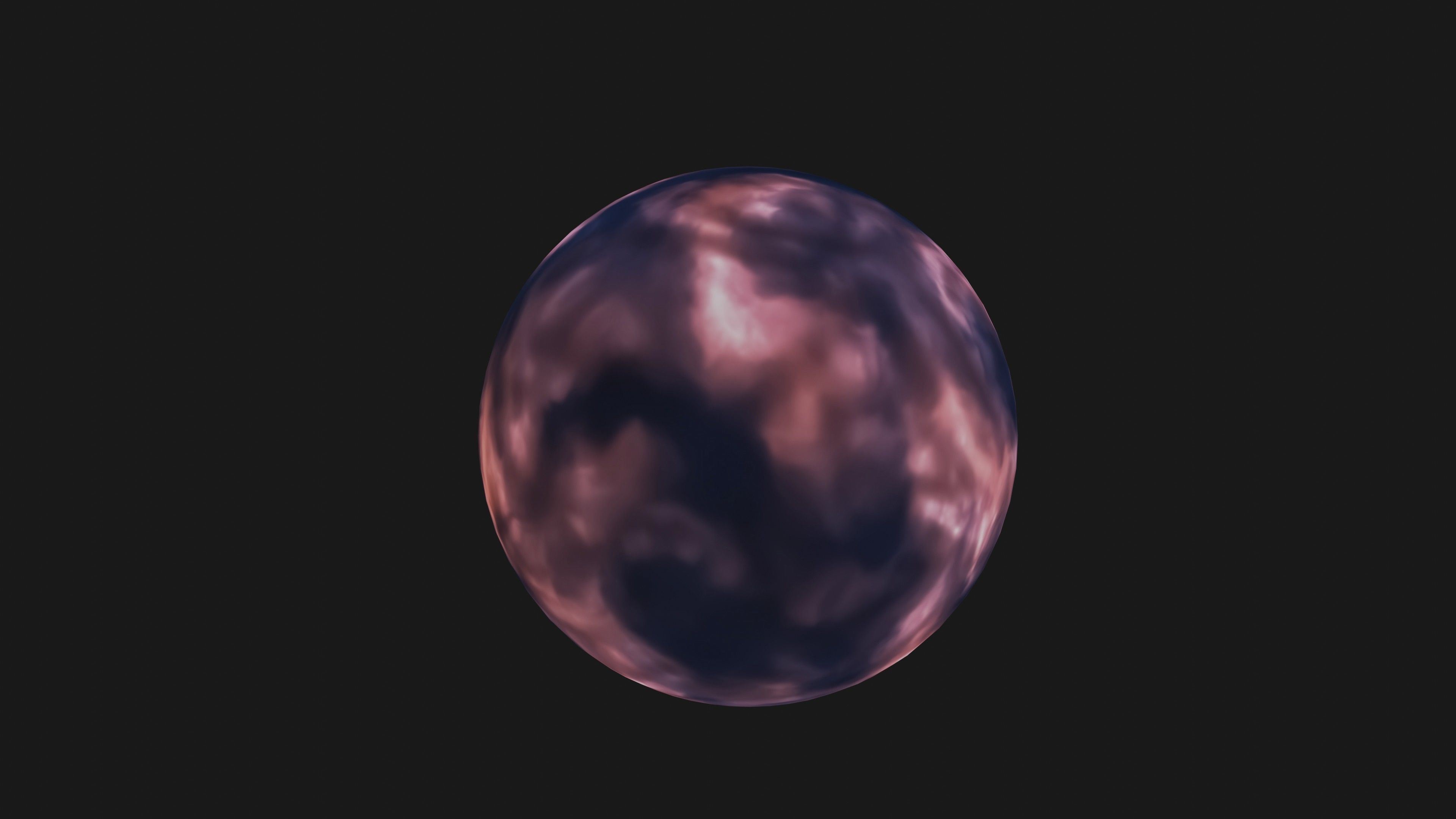 VR 360 dark clouds environment - HDRI Panoramic Sky v21b Low-poly 3D model_10