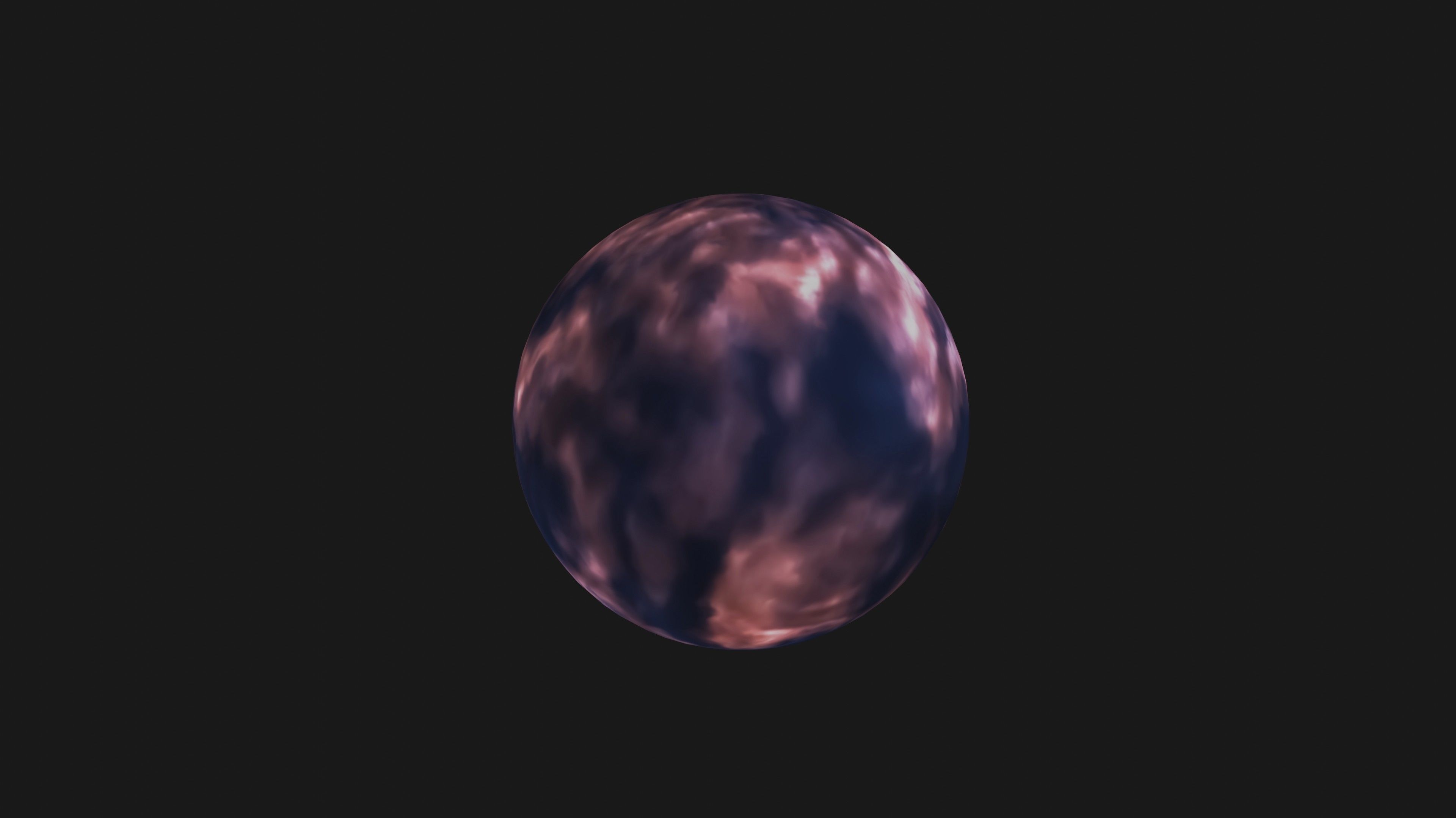 VR 360 dark clouds environment - HDRI Panoramic Sky v21b Low-poly 3D model_8